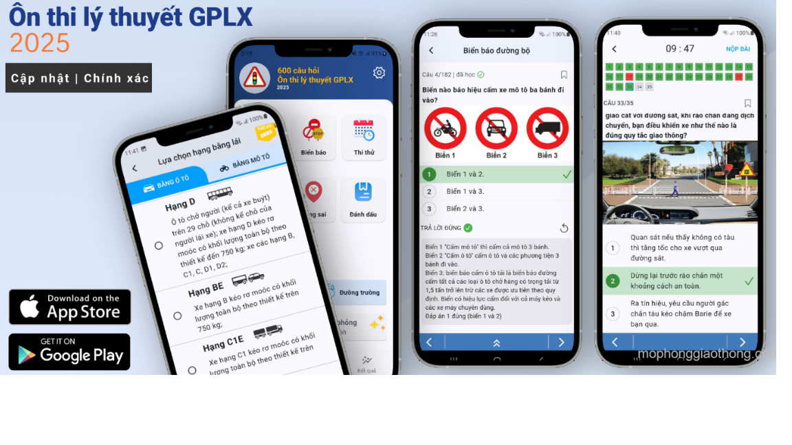 [New] Ứng dụng ôn thi lý thuyết GPLX năm 2025