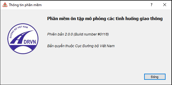 [fix các  tình huống lỗi v2.0.0] PHẦN MỀM ÔN TẬP MÔ PHỎNG CÁC TÌNH HUỐNG GIAO THÔNG V2.0.0 bản 20240118
